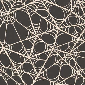 L. Creepy Halloween Spiderweb Lace, large scale