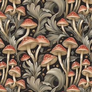 Shrooms Inspired Art Nouveau-37