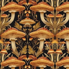 Shrooms Inspired Art Nouveau-38