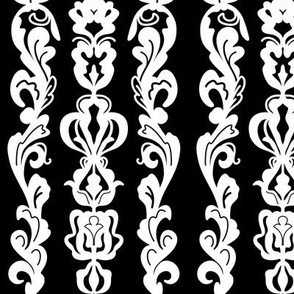 Ink Art Deco Elegance in black and white