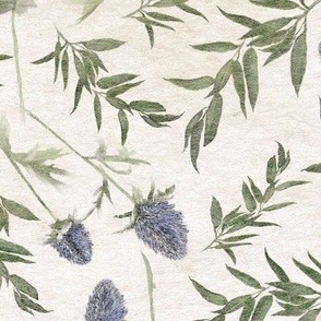 Tossed Lavender Thistle With Greenery Large Scale