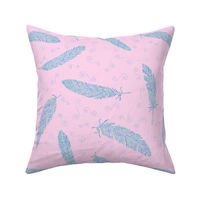 birds of a feather (pale pink) 