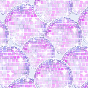 Sparkling Disco Balls - extra large - violet 