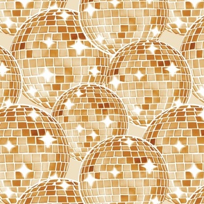 Sparkling Disco Balls - extra large - gold 