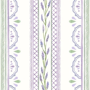 French Lavender Lace - Larger Scale