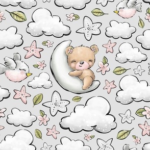 Cloud Bear Pale Grey