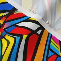 Geometric Abstracts Colorful Stripes