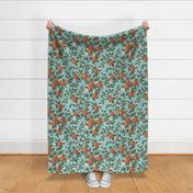 Orange Blossom - Light Blue, Large Scale