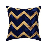 Chevron in Cobalt and Gold