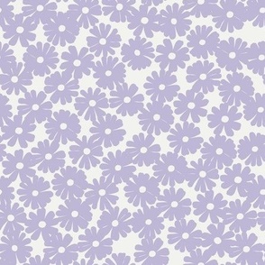 Ditsy Florals - Purple Daisies  