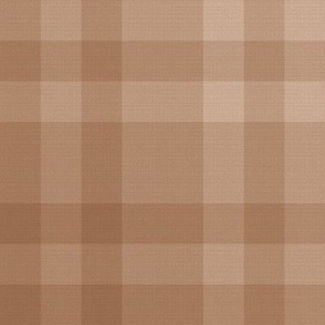 Brown Plaid in Deep Cocoa Brown - Large - Masculine Plaid, Cabincore Plaid, Brown Flannel