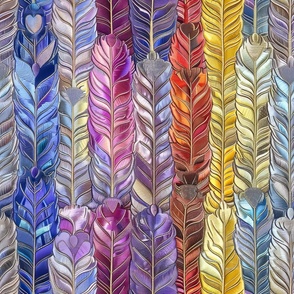 Colorful Shiny Feathers