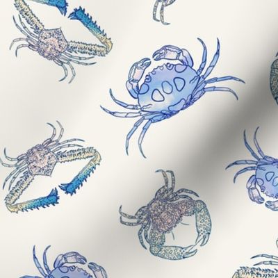 Blue and Pink Crabs