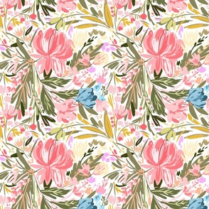 Pastel floral harmony- SMALL SIZE