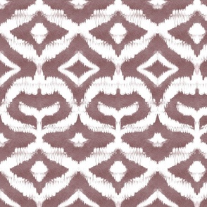 Monochrome Ikat Mirage In Mauve