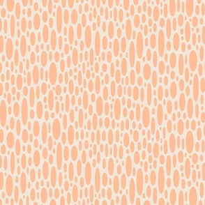 Peach Fuzz Oval Dots - small scale