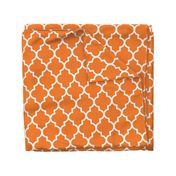 Tangerine Quatrefoil