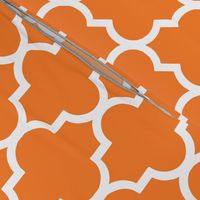 Tangerine Quatrefoil