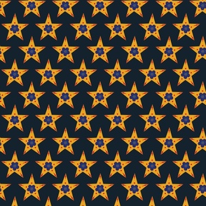 Medium 12'' Folk Stars Navy