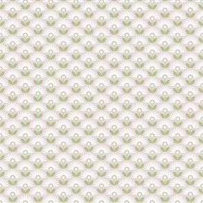 3472 - Daisies - 3472 mini // light mauve, white, green