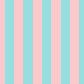 Pink and Aqua Summer Gazebo Cabana Tent 2 Inch Stripes