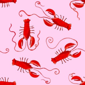 Lobster on Pink