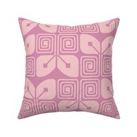 Vintage Geometric Butterfly Delight in two shades of pink
