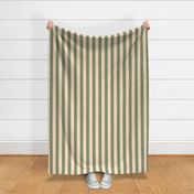 Green and Cream Stripes