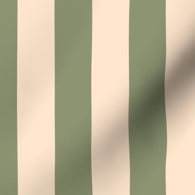 Green and Cream Stripes