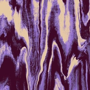Dramatic Swirling Marble Art: Abstract Dark Purple and Lilac Paint Swirls