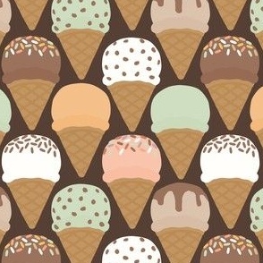 Ice-cream cones - chocolate - LAD24