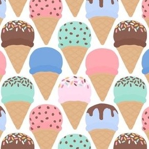 Ice-cream cones - multi blue/pink - LAD24