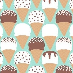 Ice-cream cones - mint - LAD24