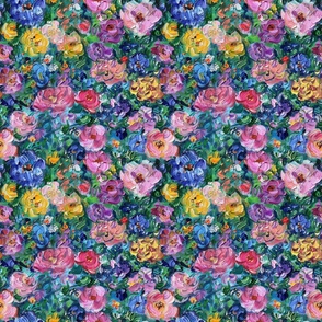 Bigger Monet Style Garden of Wildflowers