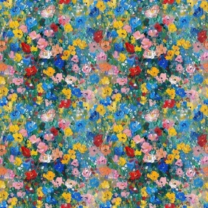 Smaller Monet Style Cheerful Colorful FLoral