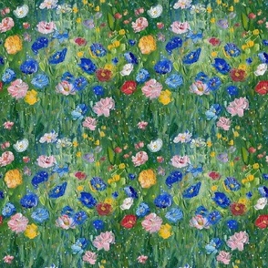 Smaller Monet Style Wildflower Field