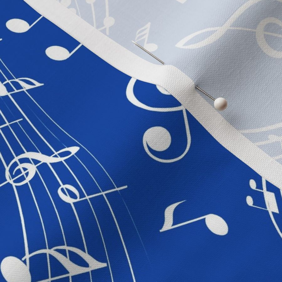 Music Notes 5 cobalt blue