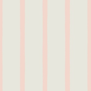 Modern Stripe in Pink on Cream