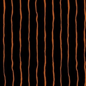 Thin Orange Stripes on Black background