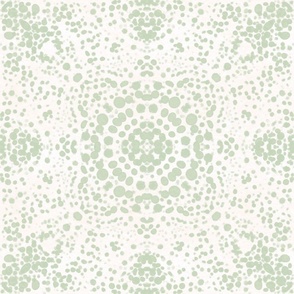 Dotted Ink Shibori - Batik Tiles In Celadon Green