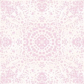 Dotted Ink Shibori - Batik Tiles In Carnations Pink 