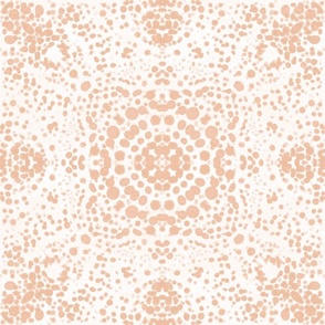 Dotted Ink Shibori - Batik Tiles In Peach