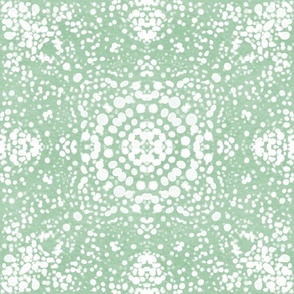 Shibori Dreamscape Dots in sage green