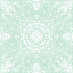 Shibori Dreamscape Dots in mint green