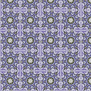 textured octagon star - indigo purple