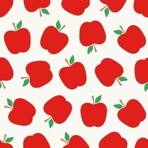 8x8 Apples, back to school, red, green tossed