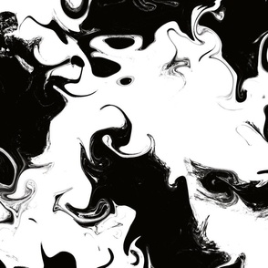 L Black swirly Marble Effectx textured