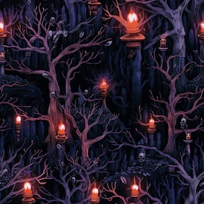L creepy lanterns forest T363