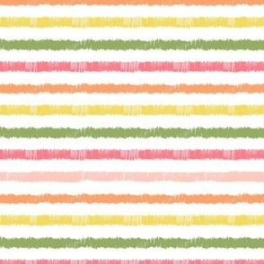 Pink, green, orange and yellow bright summer stripes | small 