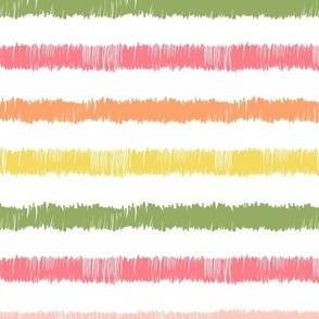 Pink, green, orange and yellow bright summer stripes | medium